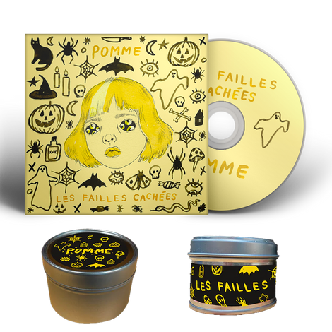 Pack CD "Les Failles Cachées" Halloween Édition + Bougie végétale